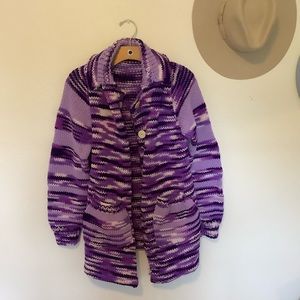 Homemade crochet cardigan